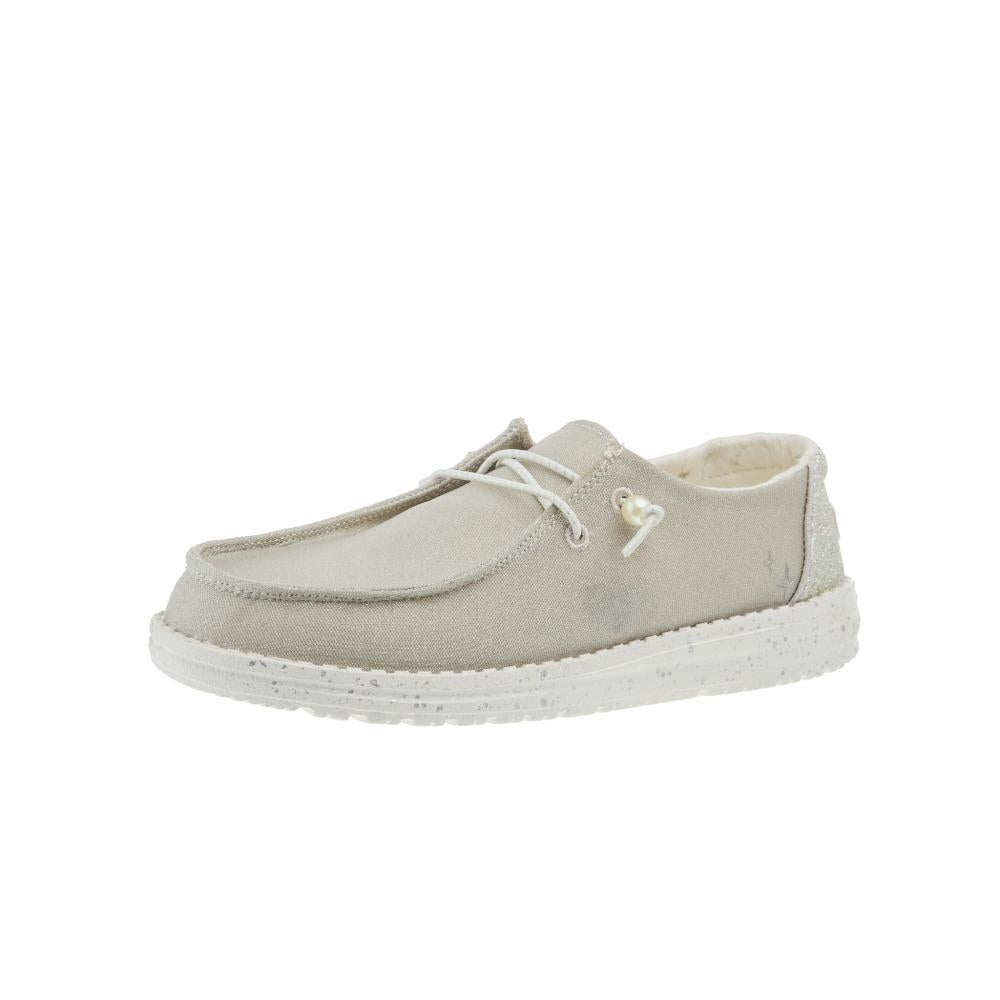Hey Dude Womens Wendy Celestial Shine Ivory Shoe