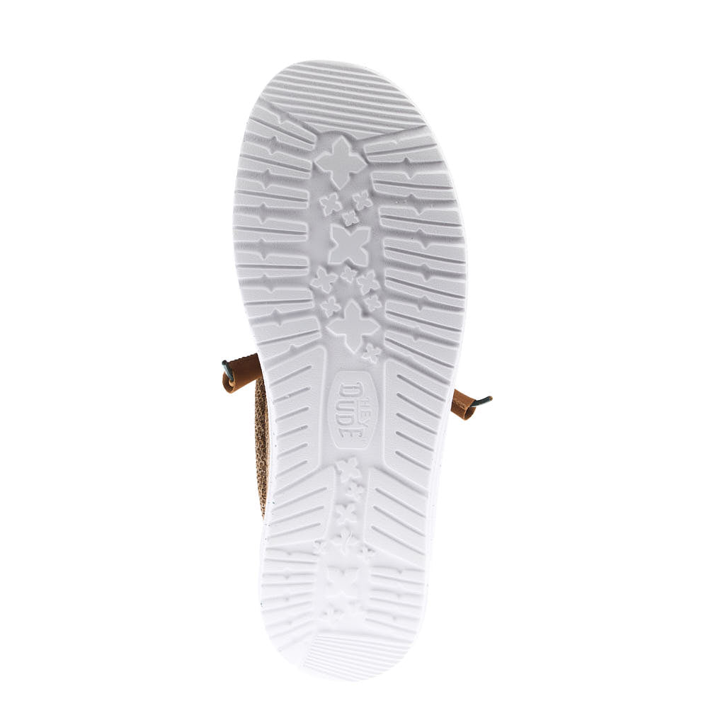 Hey Dude Men's Wally Stretch Sox Bone Brown Casual Shoe